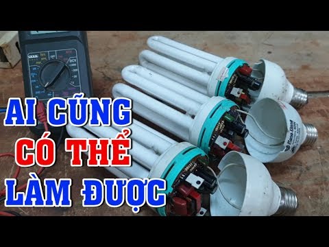 cách sửa bóng đèn compact ai cũng có thể làm được