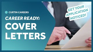 FOUR TIPS to create a stand out COVER LETTER | Career Ready 📝