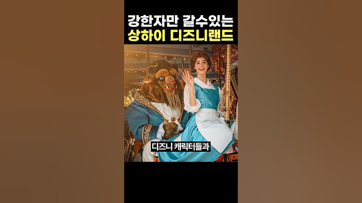강한자만 갈 수 있는 상하이 디즈니랜드