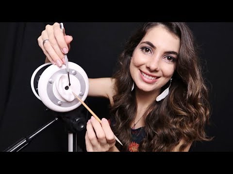 ASMR 3Dio: Roleplay colocando piercing em suas orelhas