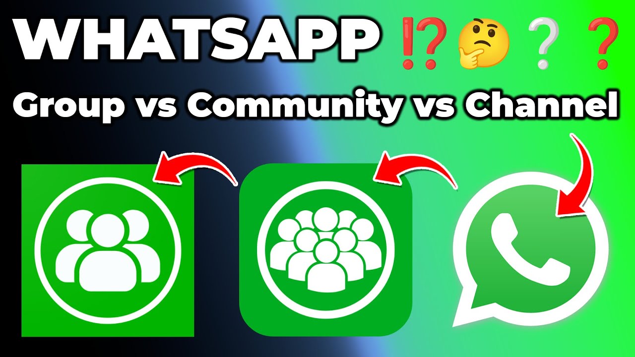 WhatsApp Community vs Channel vs Group | Which one is most useful ...