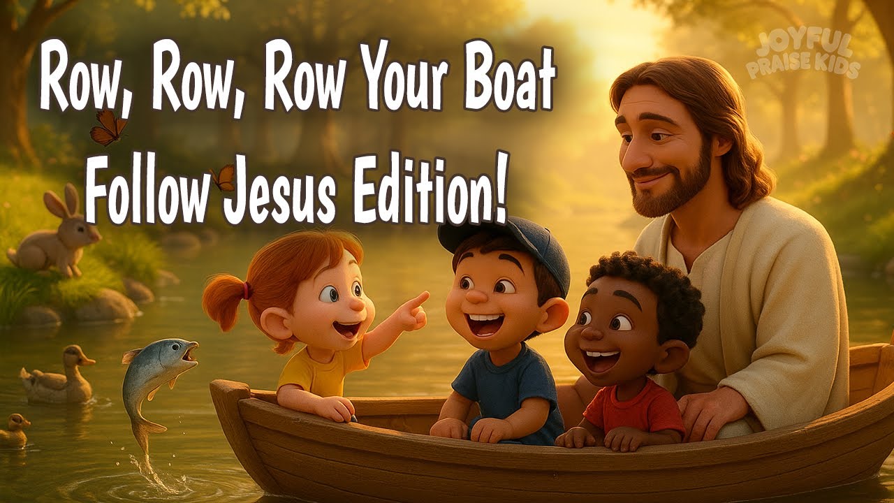 Row Row Row Your Boat | Follow Jesus Edition | Christian Kids Songs | Joyful Praise Kids