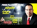 Free Football Pick Oregon Ducks vs Utah Utes Prediction, 12/3/2021 College Football Best Bet Today