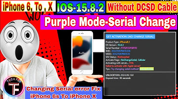 Iphone 6 to x purple mode || Serial change || IOS-15.8.2 || #purplemode
