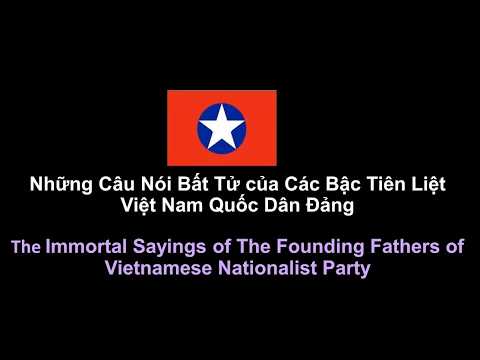Những Câu Nói Bất Tử của Các Bậc Tiên Liệt Việt Nam Quốc Dân Đảng