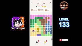 Meowdoku Level 133 walkthrough | full solution