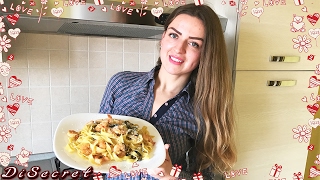 Паста фетучини с креветками и цукини. Итальянская кухня. Простой рецепт! Паста фетучини с креветками и цукини. Итальянская кухня. Простой рецепт!