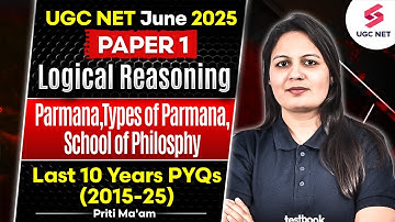 UGC NET Paper 1 Logical Reasoning PYQ | Paper 1 Parmana ,Types of  Parmana | Paper 1 by Priti Mam