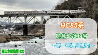 [4K60P] HC85系 特急ひだ14号【高山本線旅情 Vol.20】