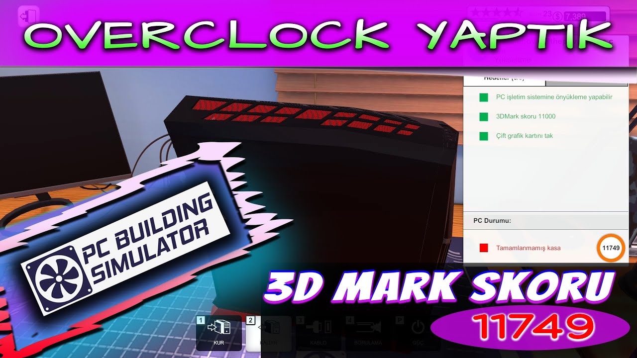 OVERCLOCK YAPTIK // PC BUILDING SIMULATOR HOW TO MAKE OVERCLOCK GPU ...