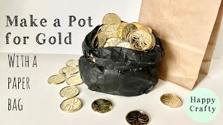Pot of Gold Out of Paper - Kids Crafts & Activities for St. Patrick's Day