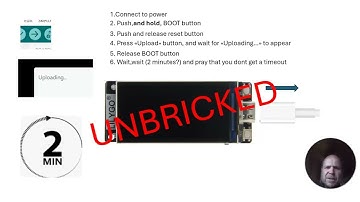 2025 LILYGO T Display S3 Unbricked Boot problem