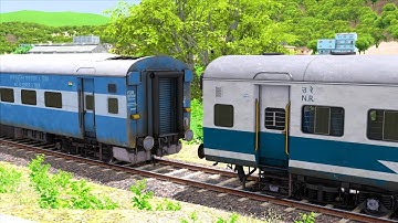 ICF BLUE Coupling JAN SHATABDI Coach | BUMPY RAILROAD | Train Simulator | Railworks 3 | NTG GAMING