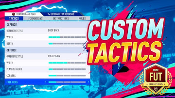 MY TOP 100 CUSTOM TACTICS *NEW PATCH* DYNAMIC TACTICS & PLAYER INSTRUCTIONS - FIFA 19 ULTIMATE TEAM