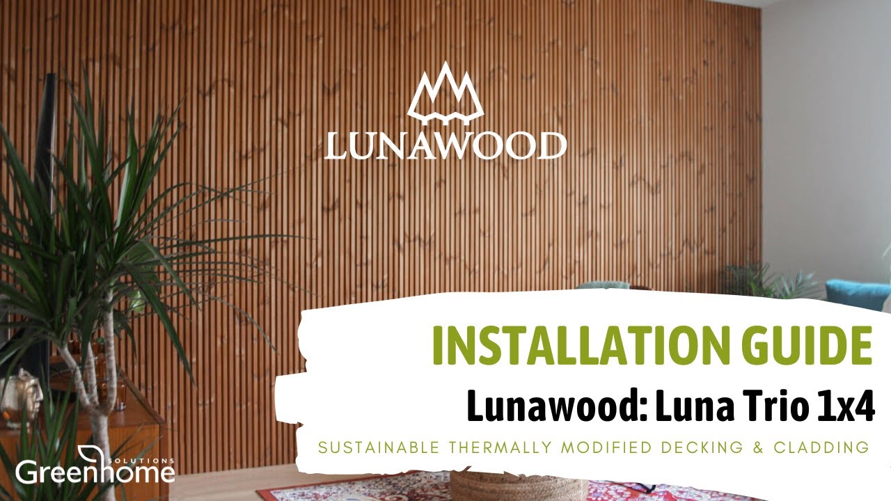 Creating an Accent Wall with Lunawood's 3D Luna Trio Panels - YouTube