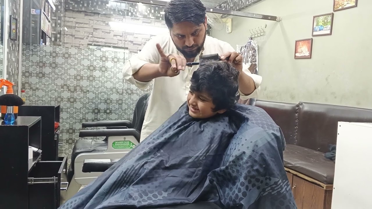 New hair style and hair cut of Azaan 