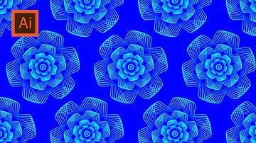 "How to Create Beautiful Flower and Pattern Designs in Adobe Illustrator | Easy Tutorial"