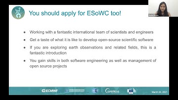 Roshni Biswas @ ESoWC 2021 - Ask Me Anything (AMA), Programme Presentation - Session 2