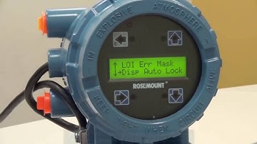 Rosemount 8732EM LOI Operation - How to Set the Display to Automatically Lock and Unlock