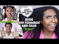 Dyeing My Natural Hair With Adore Semi Permanent Hair Color In Jet Black | Does it cover greys? 🤔