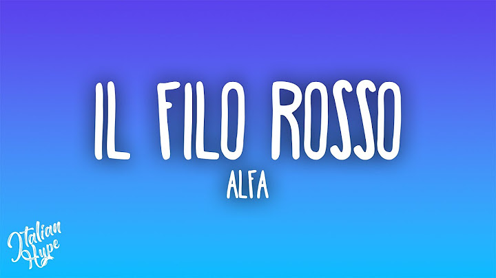 ALFA - il filo rosso