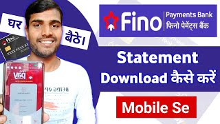 Fino Payment Bank Passbook Kaise Download Kare Mobile Se | Fino Bank Statement Kaise Nikale screenshot 5