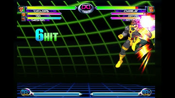 Sega Dreamcast MVC2 Cyclops "Boot-leg" down + medium/hard kick (S.J.C.) (Epsilon) 1 rep p39