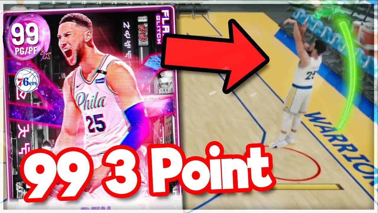 ben simmons but he has a 99 3 point rating....