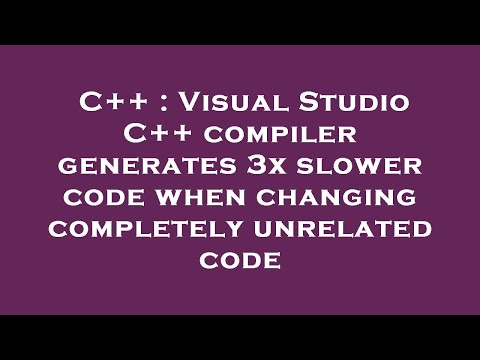C++ : Visual