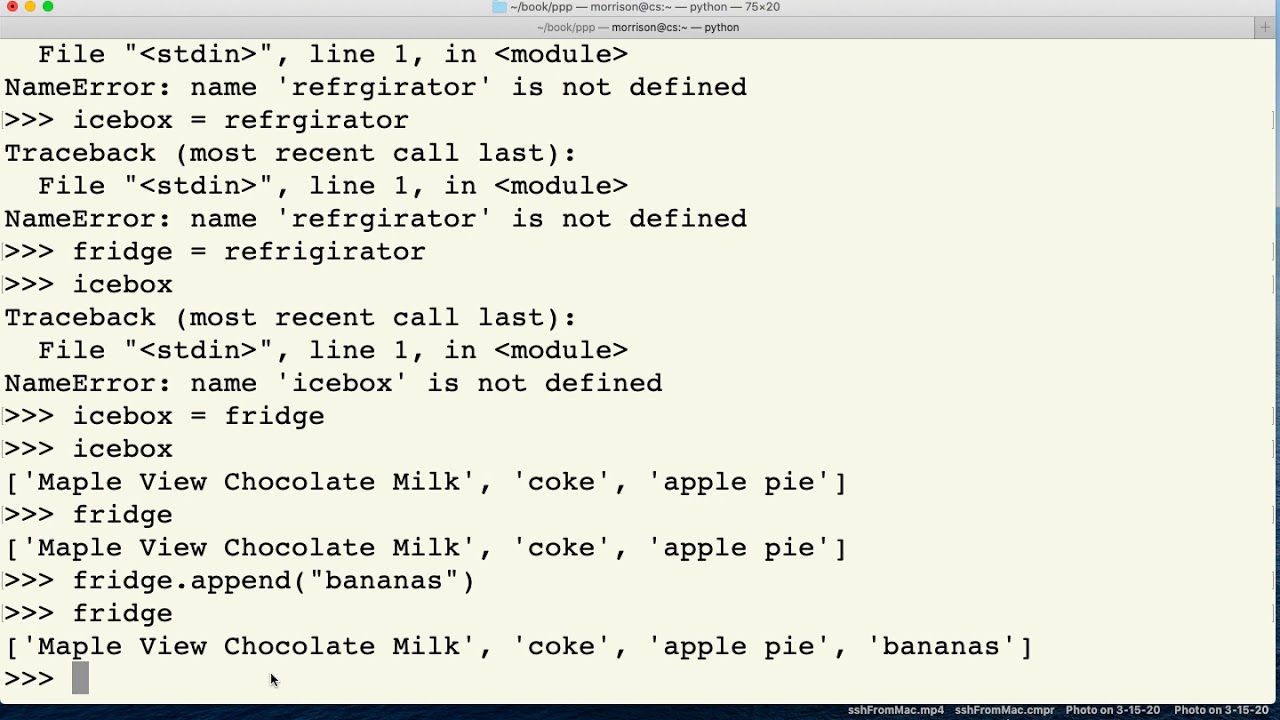 chapter0Part7, Python Sequence Types, Part I - YouTube