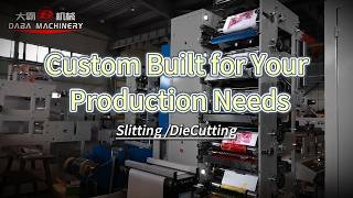 5-Color Flexo Press with Die Cutting & Slitting | High-Speed Solution