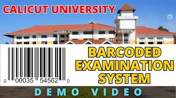 Calicut University Barcoded Examination System | Demo Video