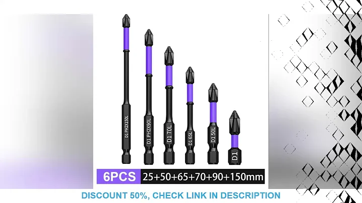 Magnetic D1 Anti-shock Batch Head High Hardness Non-Slip Impact Bits Cross 25/50/65/70/90/150mm Ph2