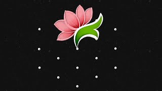 Simple and elegant Kolam designs 🌸 5*3 dots Lotus Rangoli | Easy daily muggulu design for beginners Simple and elegant Kolam designs 🌸 5*3 dots Lotus Rangoli | Easy daily muggulu design for beginners