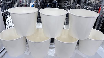 High-speed 150oz KFC Popcorn Paper Bucket Making Machine With Chiller