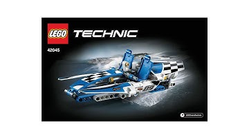 LEGO 42045 Race Boat Instructions LEGO TECHNIC 2016