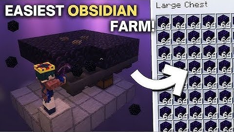 BEST 1 21+ Obsidian Farm Minecraft Tutorial   1900+ HR!