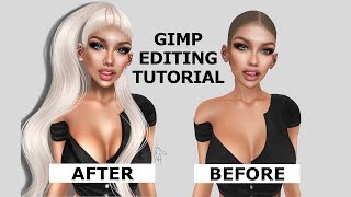 Second Life/ IMVU Speed Edit Using GIMP
