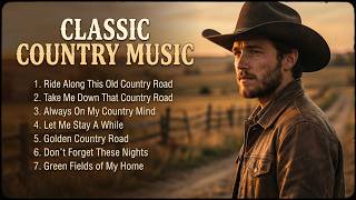 🌅 Dusty Roads & Faded Love – Classic Country Music 60s 70s 80s | Golden Era Country Hits