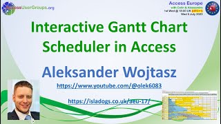 AEU17: Interactive Gantt Chart Scheduler in Access screenshot 2