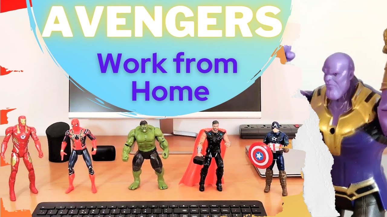 Avengers - Work from Home I Stop Motion Short Film I Avengers help