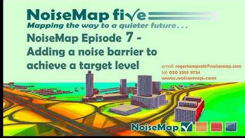 NoiseMap Episode 7 - Adding a noise barrier