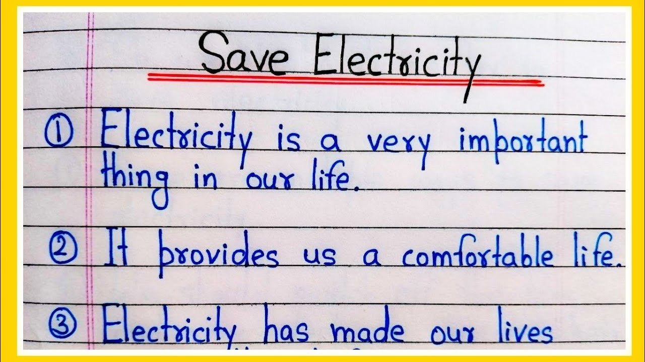 importance of electricity essay 100 words