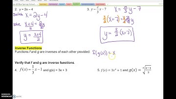 5.6 Inverse Functions (Alg 2)