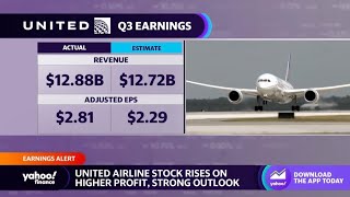 United Airlines stock surges on solid earnings beat