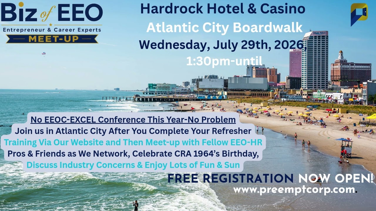 EEO PROS & FRIENDS Hardrock Hotel & Casino Atlantic City Boardwalk