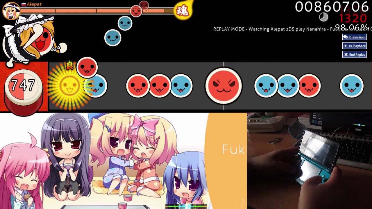 Playing Osu Taiko Pc Using The Nintendo 3ds As Controller Youtube