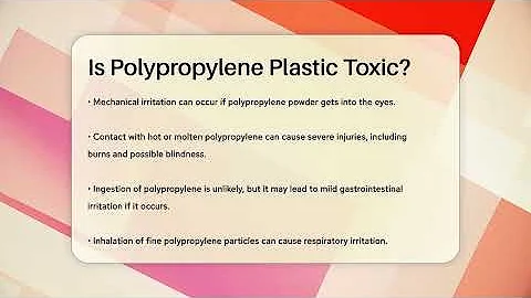 Is Polypropylene Plastic Toxic? - Chemistry For Everyone