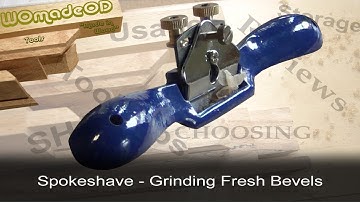 Sharpening a Spokeshave - Grinding Fresh Bevels