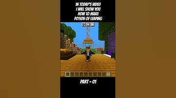 How To Make Leaping Potion - Part #01 #minecraft #gaming #shorts